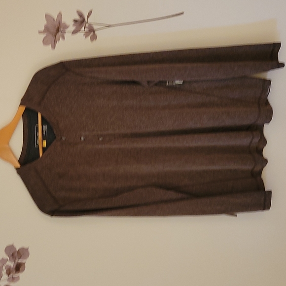 EDDIE BAUER CONTOUR LONG SLEEVE HENLEY SHIRT - Picture 2 of 9